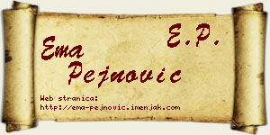 Ema Pejnović vizit kartica